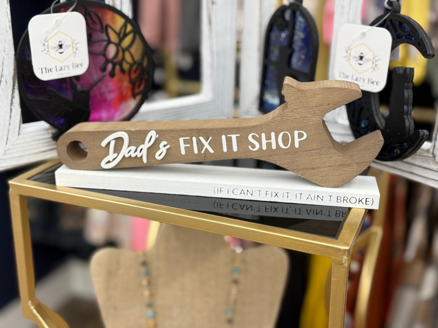 Dad’s Fix It Shop Sign
