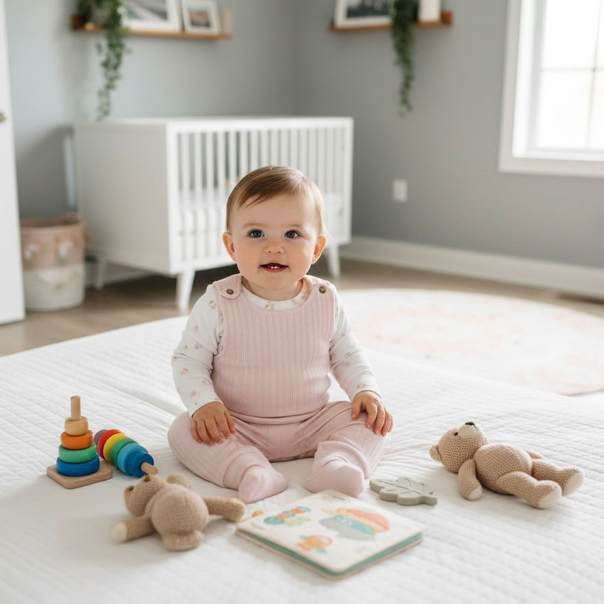 Burt's Bees Floral Bodysuit & Jumpsuit Set