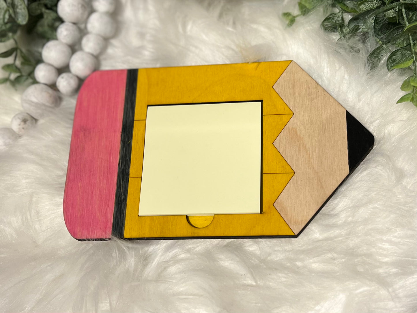 Teacher Pencil Notepad Post-It Note Holder