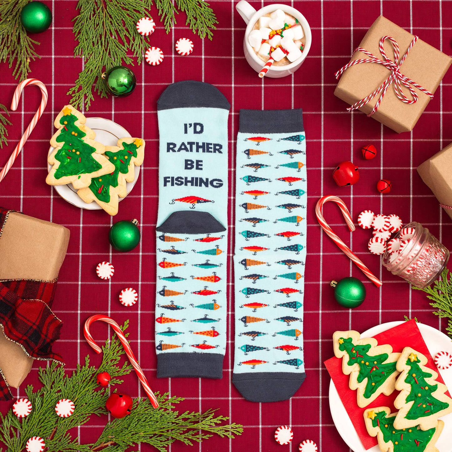 I'd Rather Be Fishing Socks
