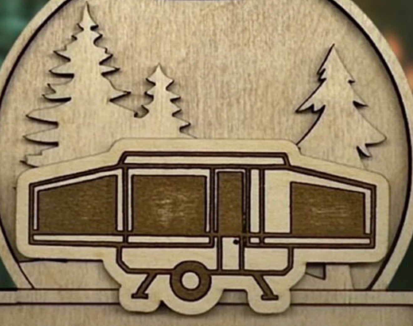 Custom RV Camper Motorhome Christmas Ornament