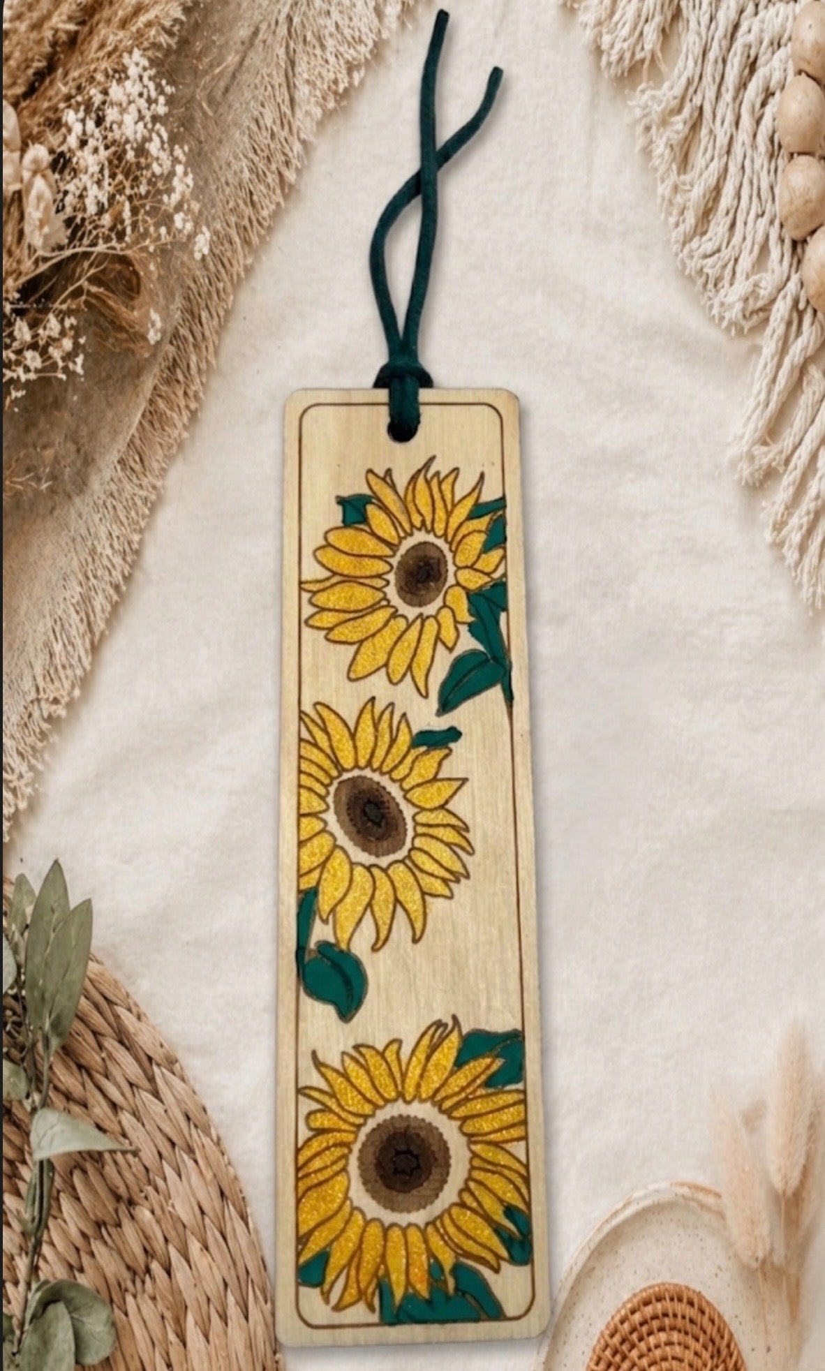 Themed Wooden Bookmark with Tassel
