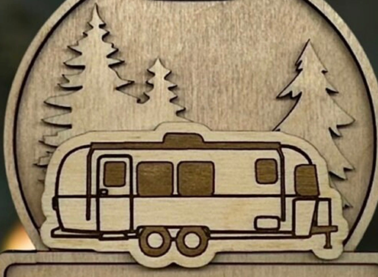 Custom RV Camper Motorhome Christmas Ornament