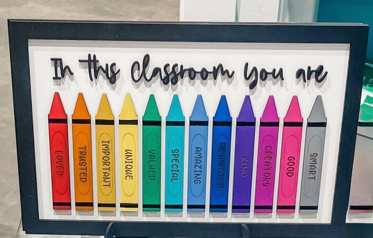 In This Classroom You Are Sign
