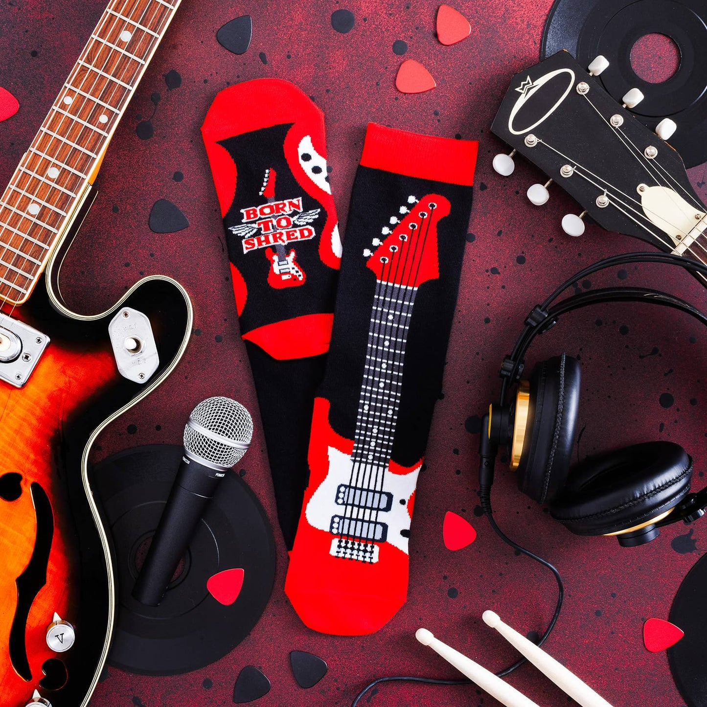 Born to Shred Guitar Socks