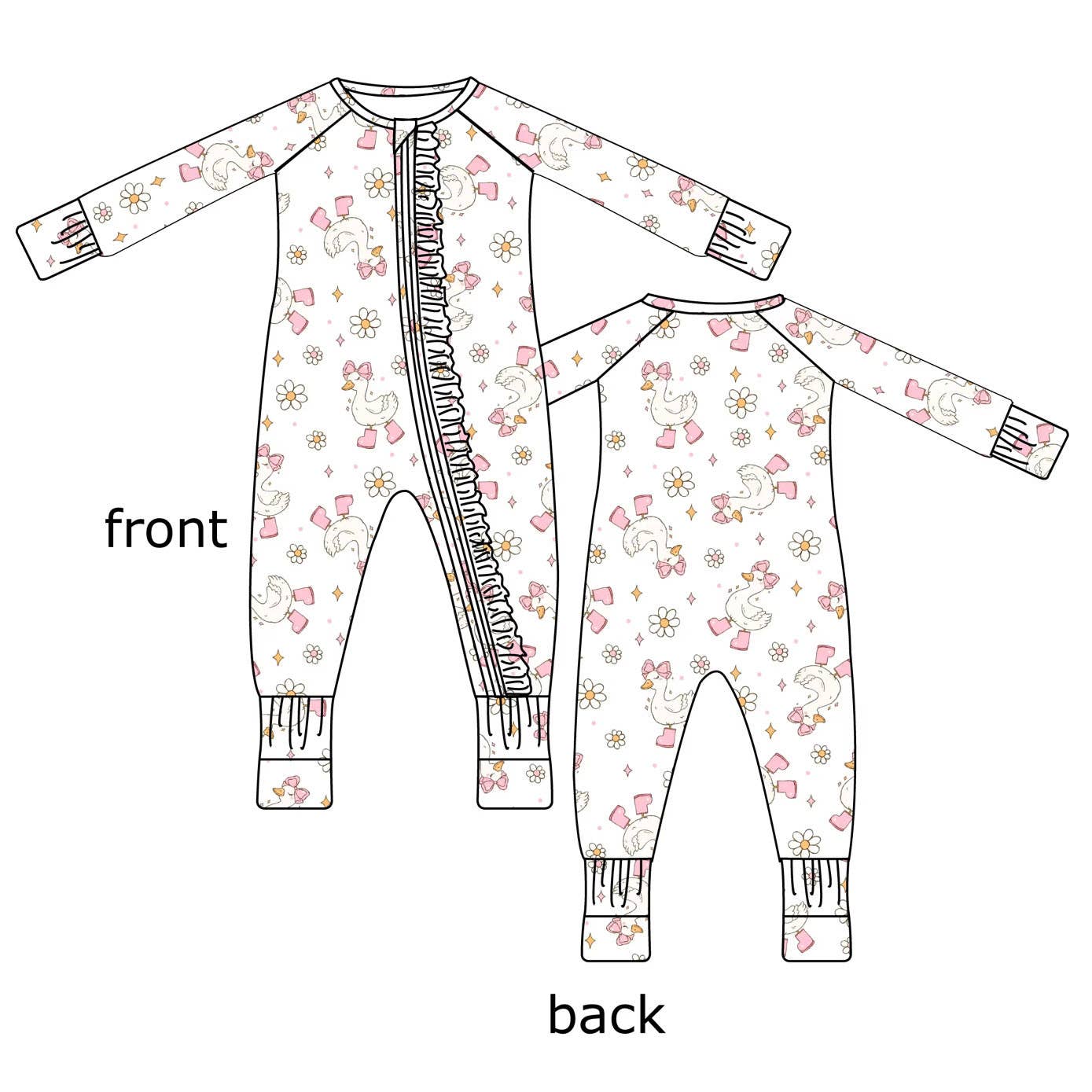 Silly Goose Bamboo Pajamas Romper