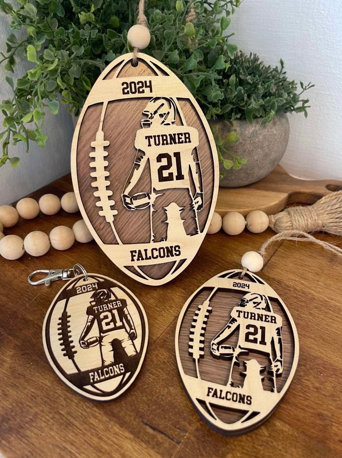 Customizable Football Ornament