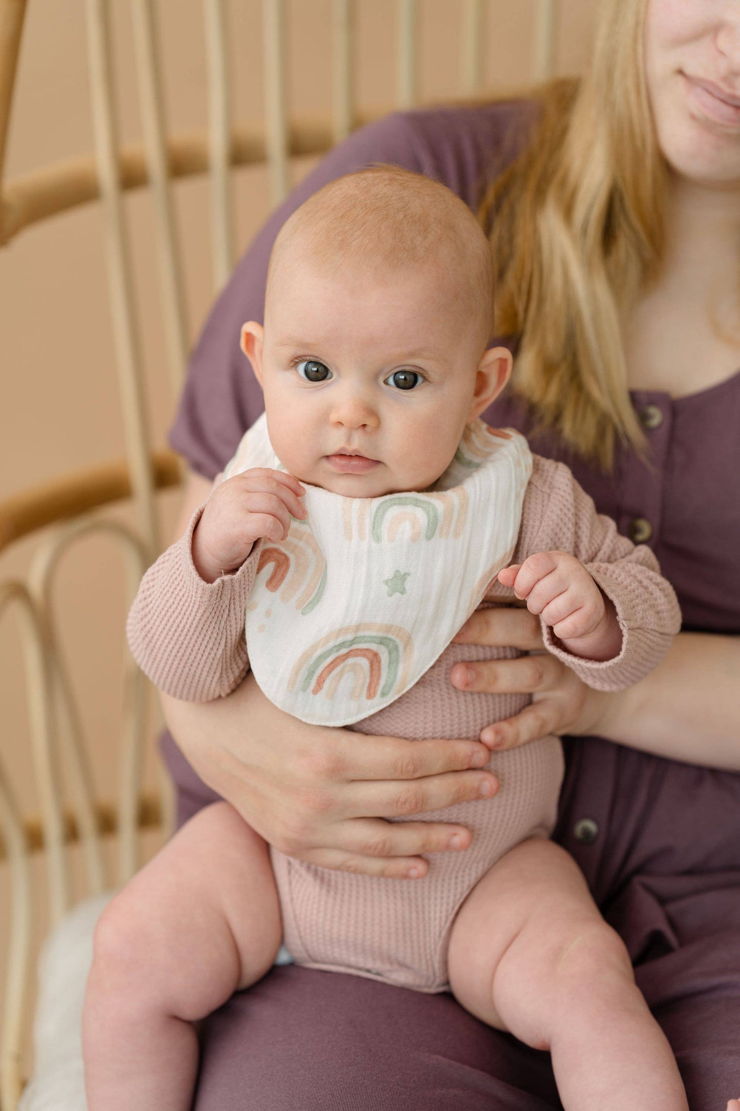 Parker 3-pc. Muslin Bib Set (Rainbow/Butterfly)
