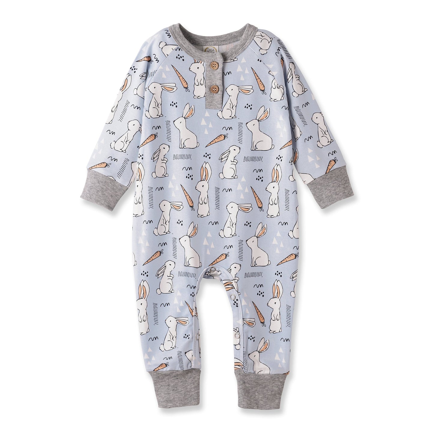 Cottontail Crew Bamboo Henley Easter Romper for Baby