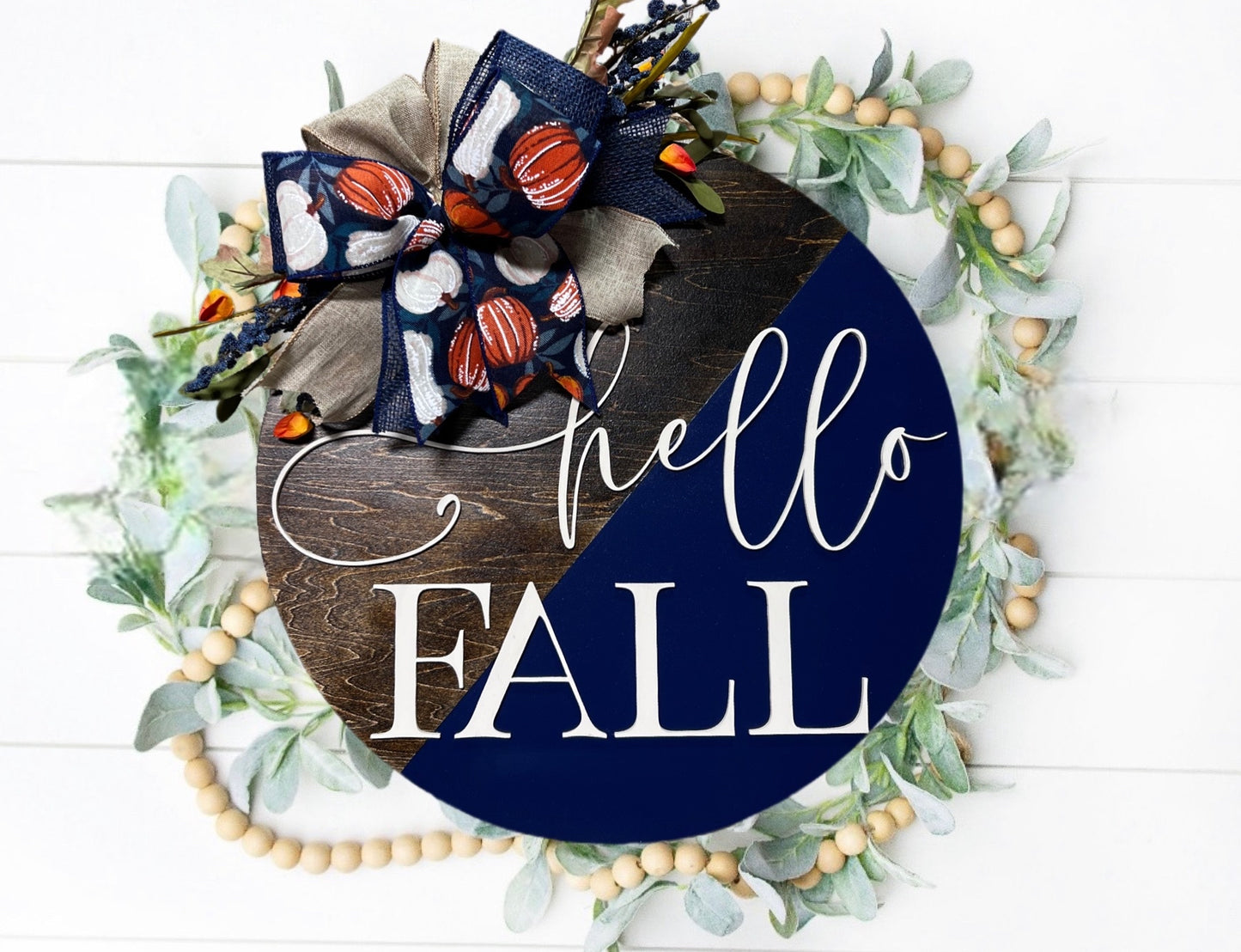 Hello Fall Door Hanger|Fall Door Wreath | Personalized | Fall Door Hanger