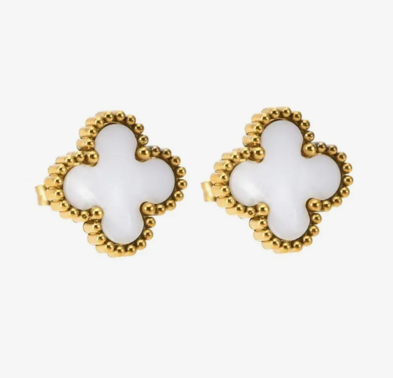 Vintage Clover Stud Earrings