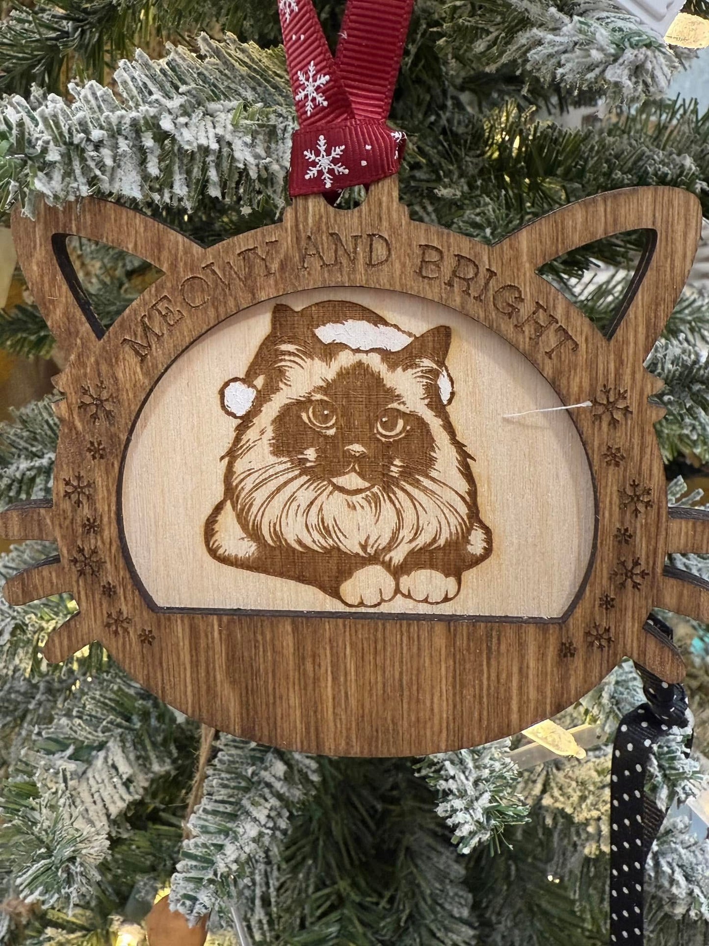 Cat Themed Cat Breed Christmas Ornament