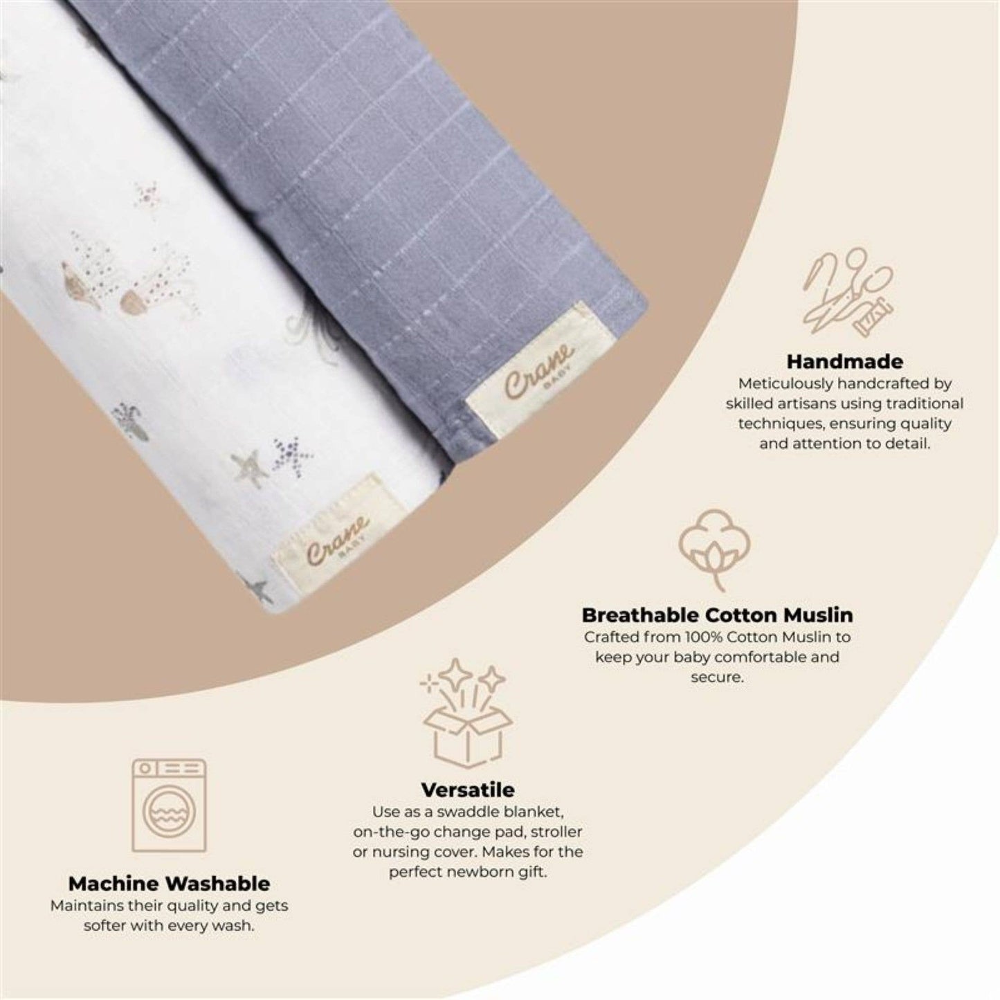 Cove 2-pc. Swaddle Set (Sea Life)