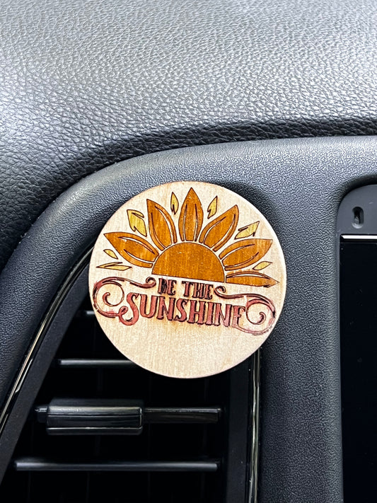 Be The Sunshine Car Air Freshener/ Diffuser  for Essential Oils | Car Vent Clip