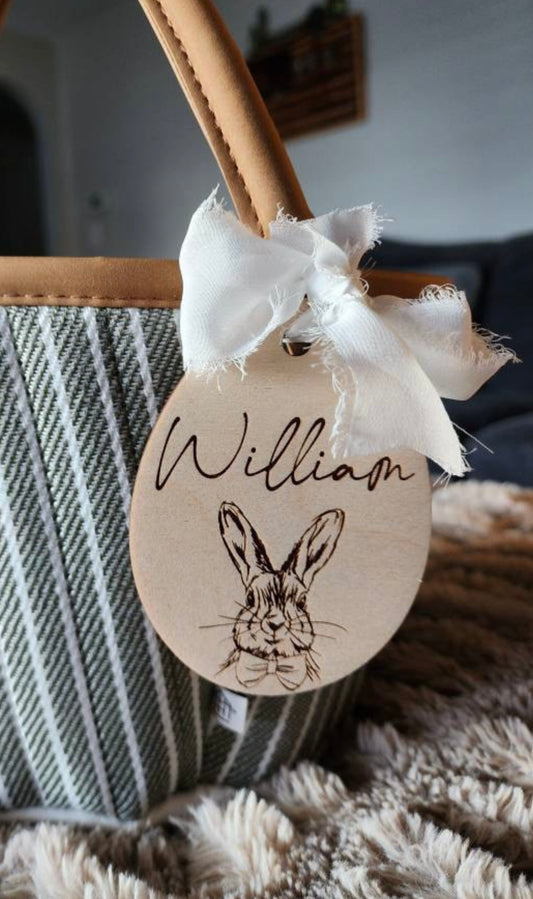 Personalized Easter Basket Tag