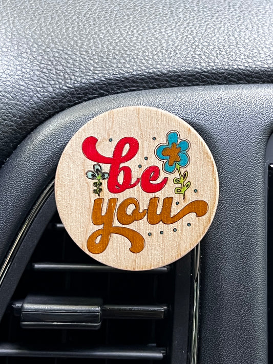 Be You Car Air Freshener/ Diffuser  for Essential Oils | Car Vent Clip