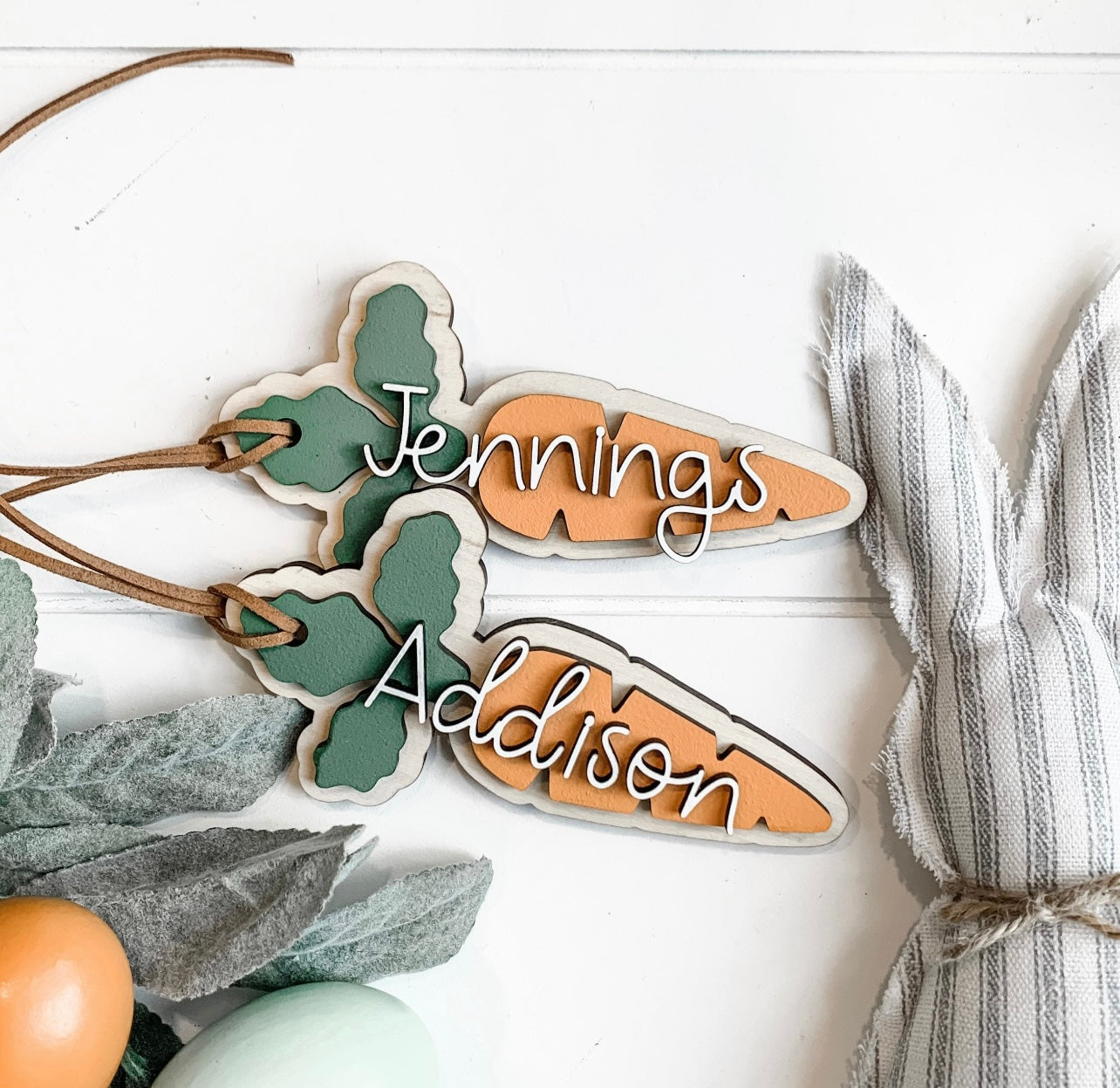 Carrot Easter Basket Tags