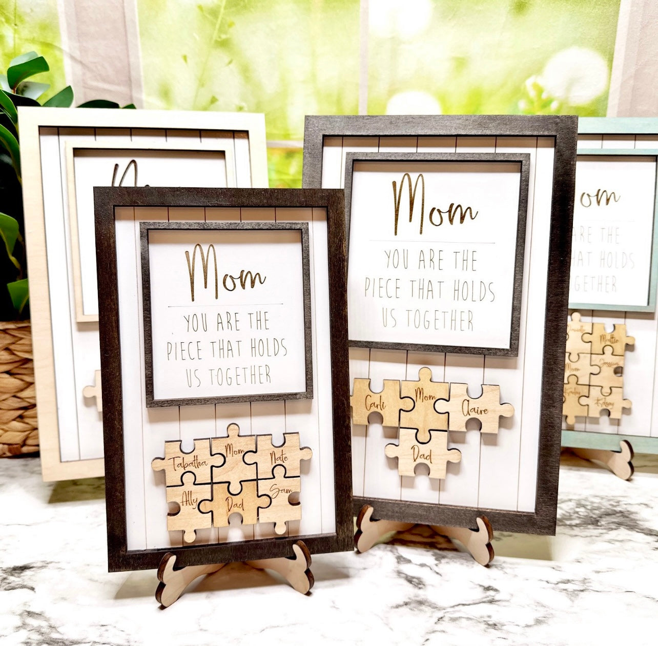 Mom Puzzle Piece Sign Personalized Gift For Mom for Mother's Day