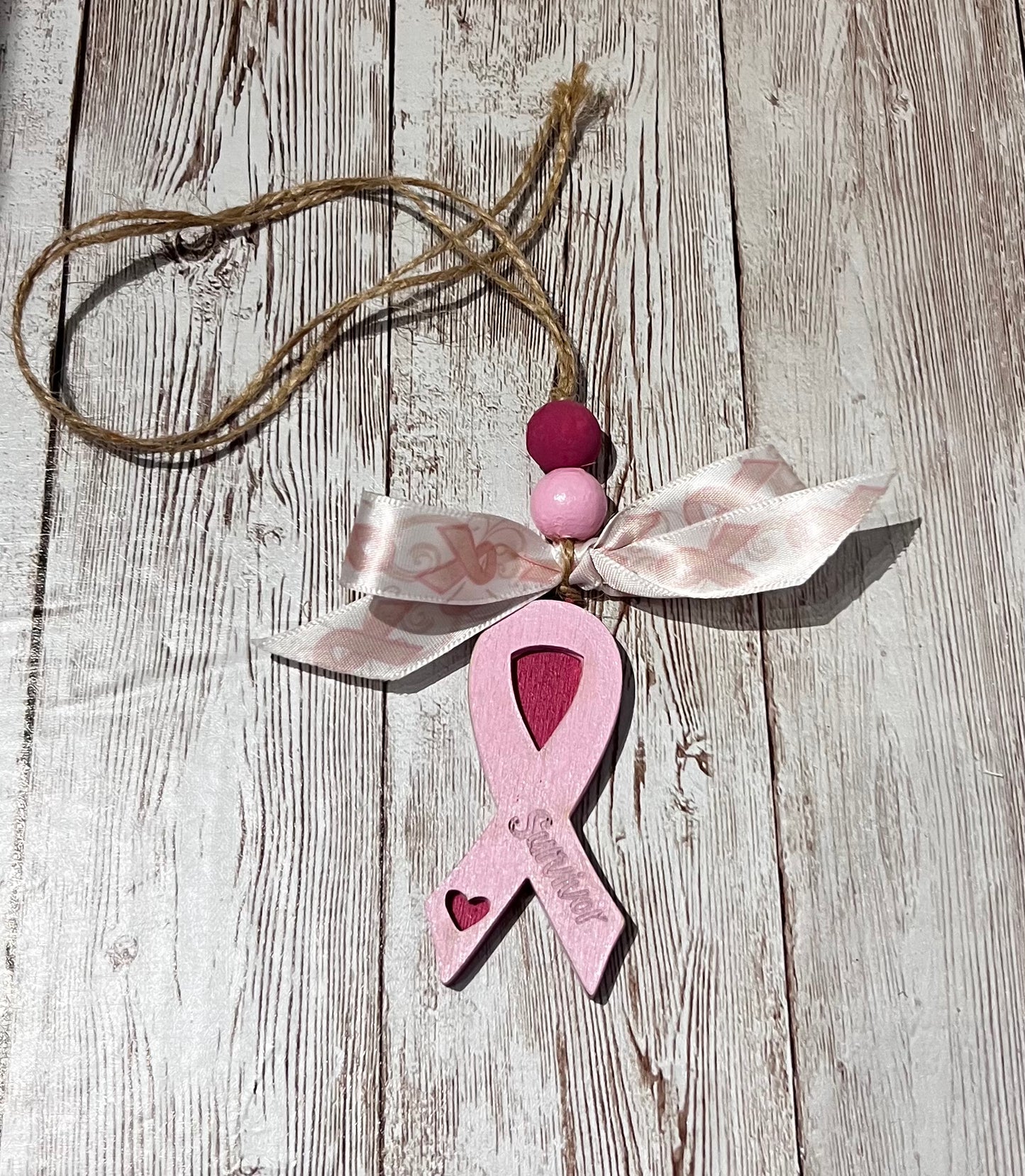 Breast Cancer Car Charms