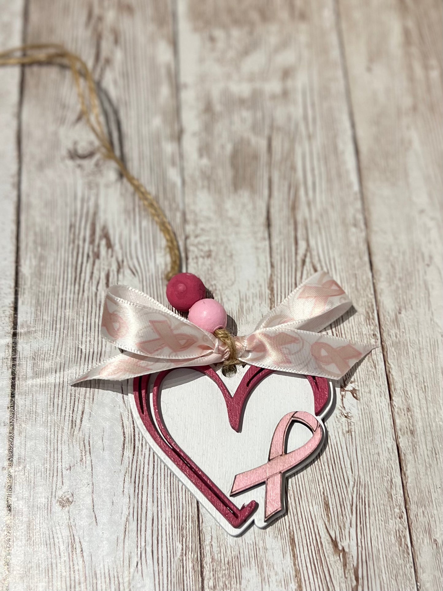 Breast Cancer Car Charms