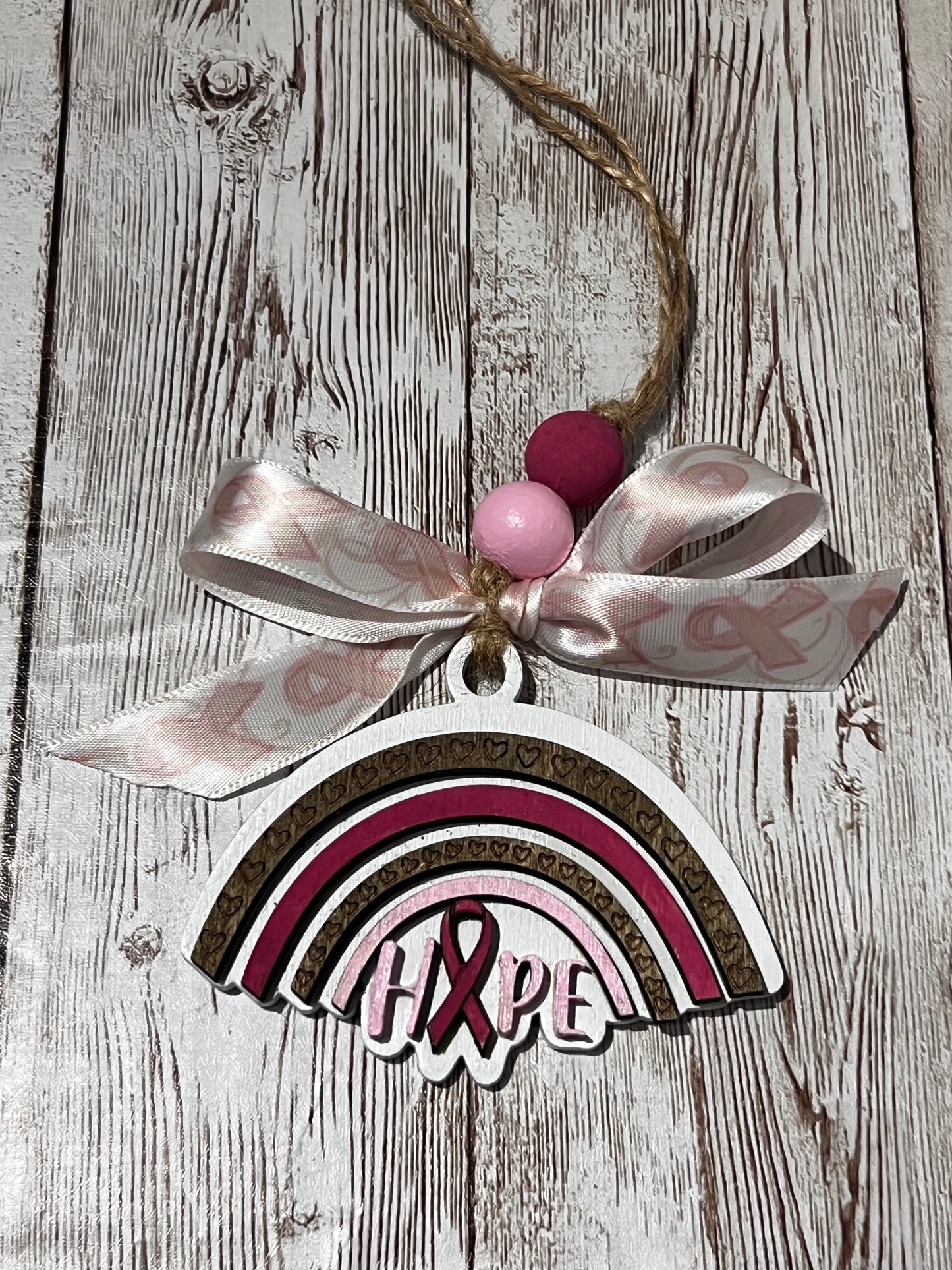 Breast Cancer Car Charms